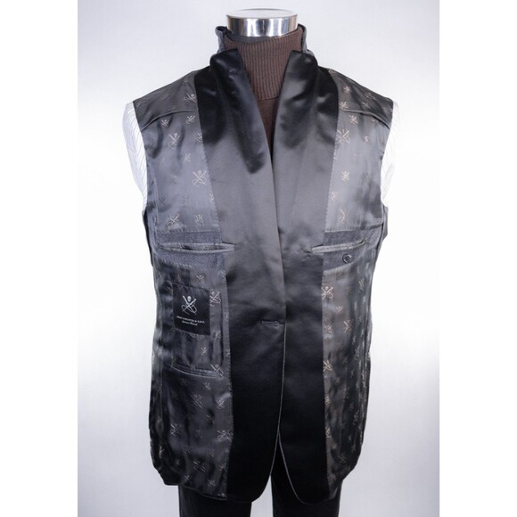 John Varvatos Signature Tailored Tuxedo Jacket blazer Sz 44L Cotton Stretch EUC - Picture 9 of 14